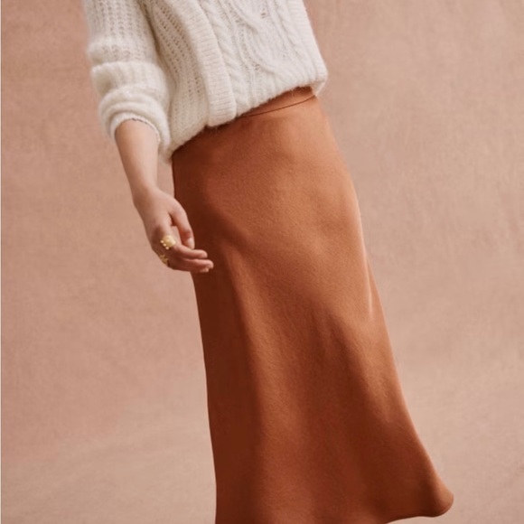 Sezane Sandy Skirt size 36 camel - Picture 5 of 7